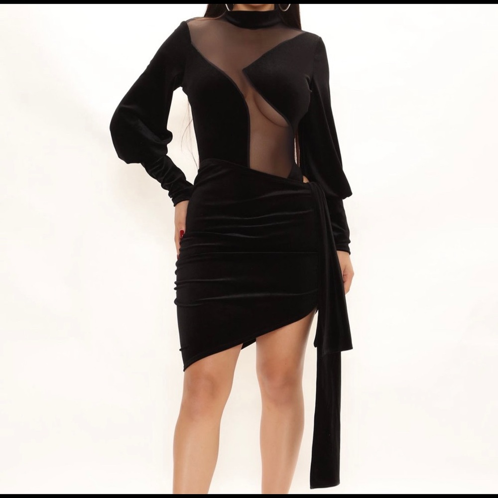 Black Velvet Mini dress